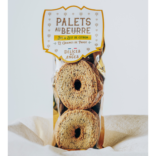 Palets pur beurre citron & pavot – Biscuits artisanaux rafraîchissants