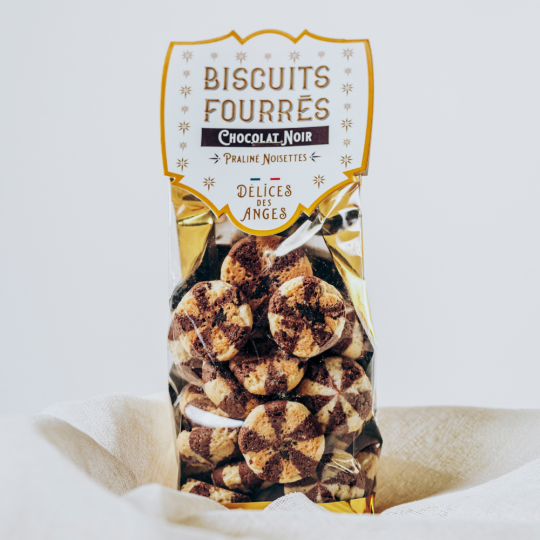 Biscuits fourrés chocolat noisette – Gourmandise artisanale