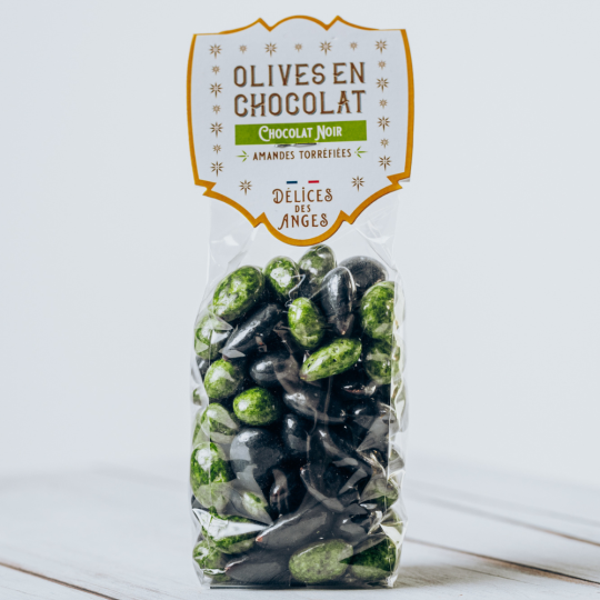 Sachet d'amandes au chocolat