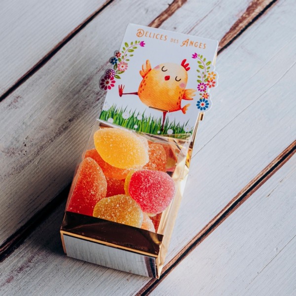 Sachet de bouchées aux fruits Fraise, orange, citron, pomme